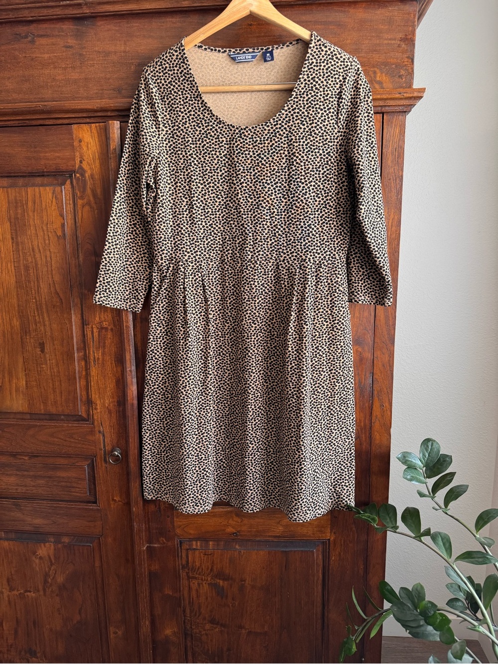 Lands' End leopard print dress